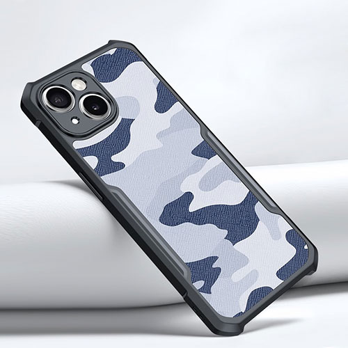 Silicone Candy Rubber TPU Soft Case XD1 for Apple iPhone 13 Blue