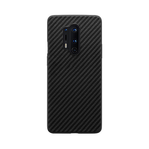 Silicone Candy Rubber TPU Twill Soft Case B02 for OnePlus 8 Pro Black