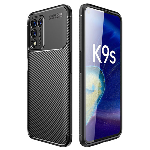 Silicone Candy Rubber TPU Twill Soft Case Cover for Oppo K9S 5G Black