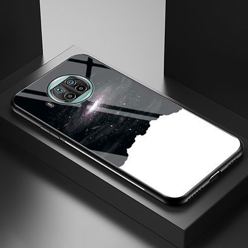 Silicone Frame Fashionable Pattern Mirror Case Cover LS1 for Xiaomi Mi 10T Lite 5G Black