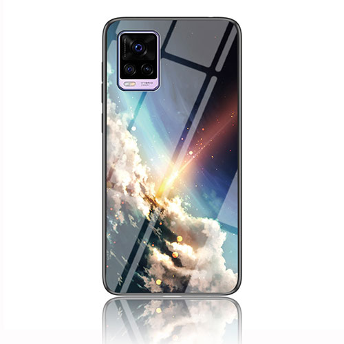 Silicone Frame Fashionable Pattern Mirror Case Cover LS3 for Vivo V20 Mixed