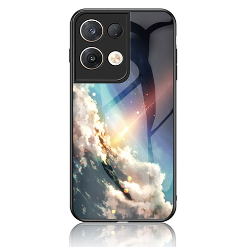 Silicone Frame Fashionable Pattern Mirror Case Cover LS4 for Oppo Reno8 Pro+ Plus 5G Mixed