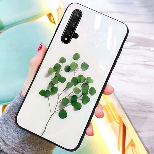 Silicone Frame Fashionable Pattern Mirror Case Cover M01 for Huawei Honor 20S Mixed