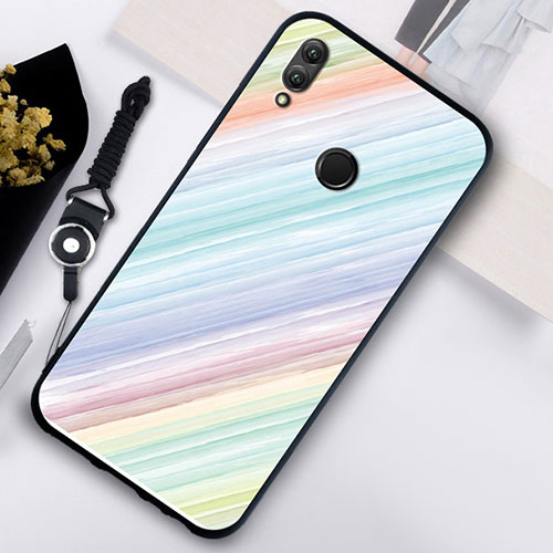 Silicone Frame Fashionable Pattern Mirror Case S02 for Huawei Honor 10 Lite Mixed