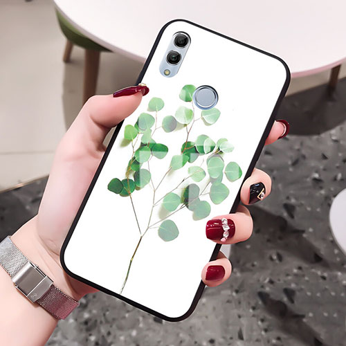 Silicone Frame Flowers Mirror Case Cover for Huawei Honor 10 Lite Green