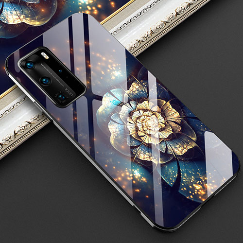 Silicone Frame Flowers Mirror Case Cover for Huawei P40 Pro Mixed