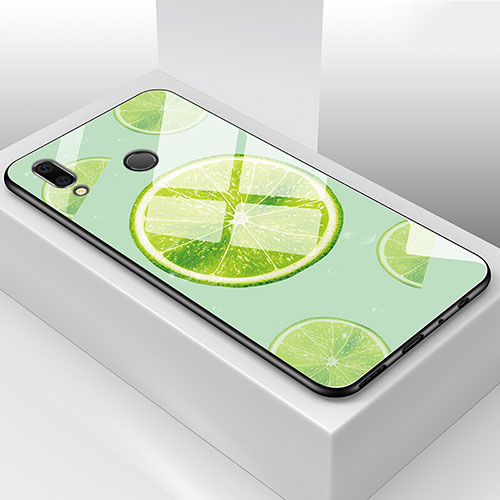 Silicone Frame Fruit Mirror Case Cover for Huawei Honor 8X Green