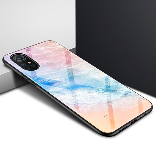 Silicone Frame Mirror Case Cover for Huawei Nova 8 5G Colorful