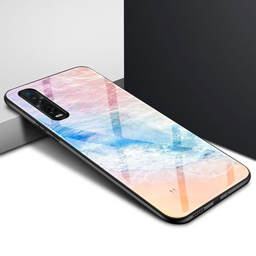 Silicone Frame Mirror Case Cover for Oppo Find X2 Pro Colorful
