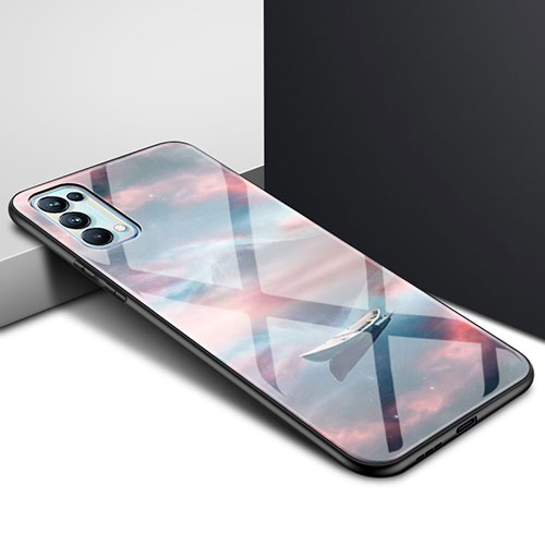 Silicone Frame Mirror Case Cover for Oppo Find X3 Lite 5G Mixed