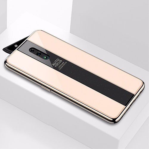 Silicone Frame Mirror Case Cover for Oppo Reno Gold