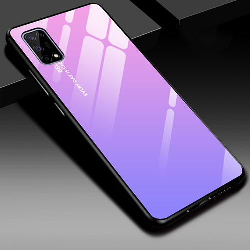 Silicone Frame Mirror Case Cover for Realme V5 5G Clove Purple