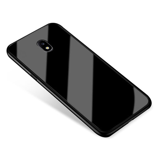 Silicone Frame Mirror Case Cover for Samsung Galaxy J5 (2017) SM-J750F Black