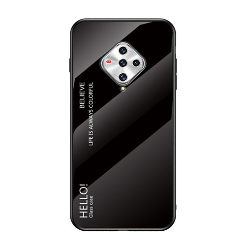 Silicone Frame Mirror Case Cover for Vivo X50e 5G Black