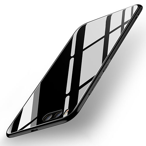 Silicone Frame Mirror Case Cover for Xiaomi Mi 6 Black