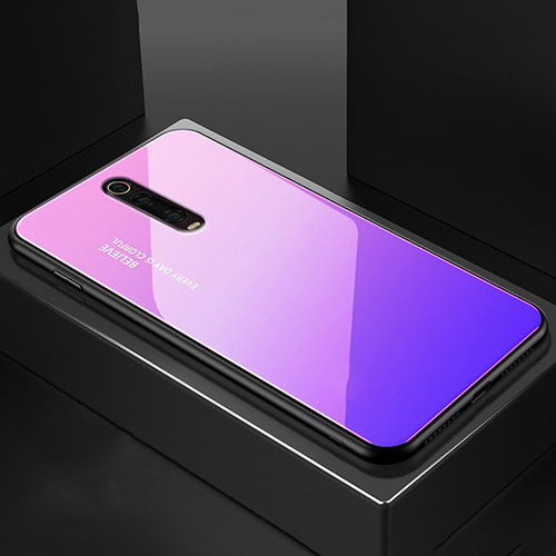 Silicone Frame Mirror Case Cover for Xiaomi Mi 9T Pink