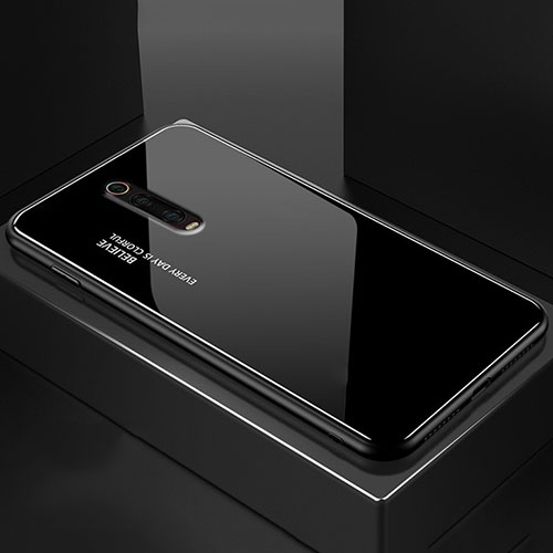 Silicone Frame Mirror Case Cover for Xiaomi Mi 9T Pro Black
