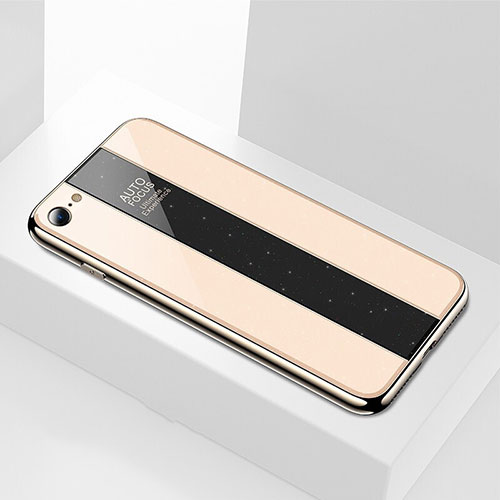 Silicone Frame Mirror Case Cover M01 for Apple iPhone SE (2020) Gold