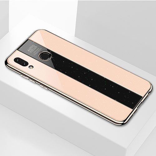 Silicone Frame Mirror Case Cover M01 for Huawei P Smart (2019) Gold