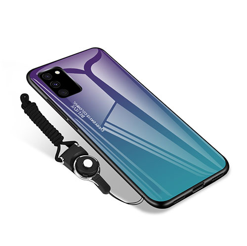 Silicone Frame Mirror Case Cover M01 for Samsung Galaxy S20 Lite 5G Purple