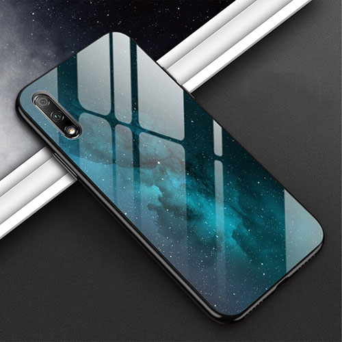 Silicone Frame Mirror Case Cover M02 for Huawei Honor 9X Black