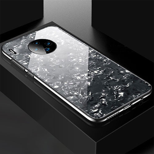 Silicone Frame Mirror Case Cover M02 for Huawei Mate 30 Pro 5G Black