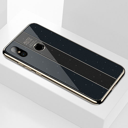 Silicone Frame Mirror Case Cover M02 for Xiaomi Mi 6X Black