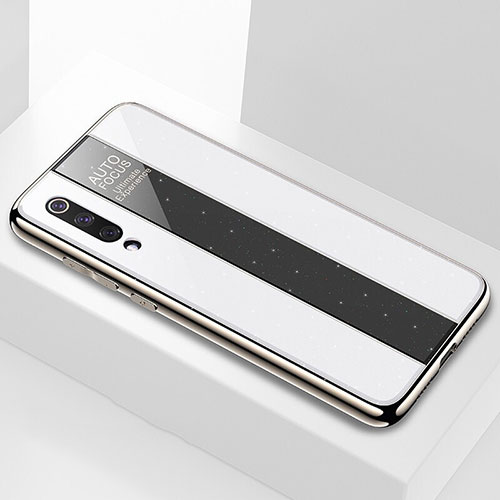 Silicone Frame Mirror Case Cover M02 for Xiaomi Mi 9 Pro 5G White