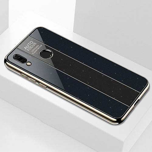 Silicone Frame Mirror Case Cover M03 for Huawei Nova 3e Black