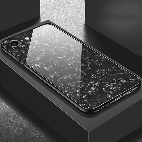 Silicone Frame Mirror Case Cover P01 for Apple iPhone 6S Plus Black
