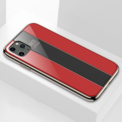 Silicone Frame Mirror Case Cover T01 for Apple iPhone 11 Pro Red