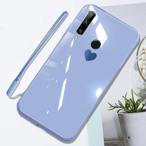 Silicone Frame Mirror Case Cover T01 for Huawei Honor 20 Lite Purple