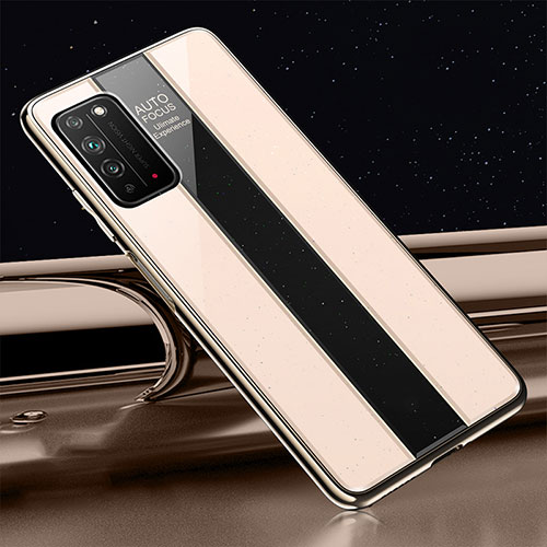 Silicone Frame Mirror Case Cover T01 for Huawei Honor X10 5G Gold
