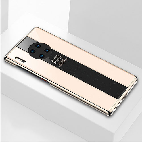 Silicone Frame Mirror Case Cover T01 for Huawei Mate 30 5G Gold