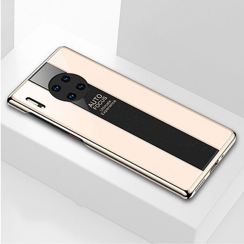 Silicone Frame Mirror Case Cover T01 for Huawei Mate 30E Pro 5G Gold