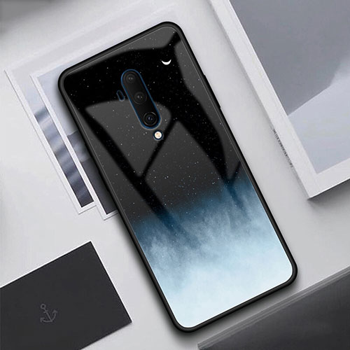 Silicone Frame Mirror Case Cover T02 for OnePlus 7T Pro Black