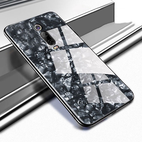 Silicone Frame Mirror Case Cover T04 for Xiaomi Mi 9T Black