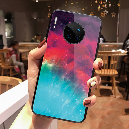 Silicone Frame Starry Sky Mirror Case Cover for Huawei Mate 30 Pro 5G Mixed
