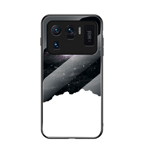 Silicone Frame Starry Sky Mirror Case Cover S01 for Xiaomi Mi 11 Ultra 5G White