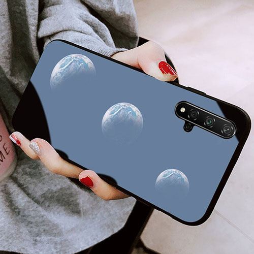 Silicone Frame Starry Sky Mirror Case S01 for Huawei Honor 20 Black