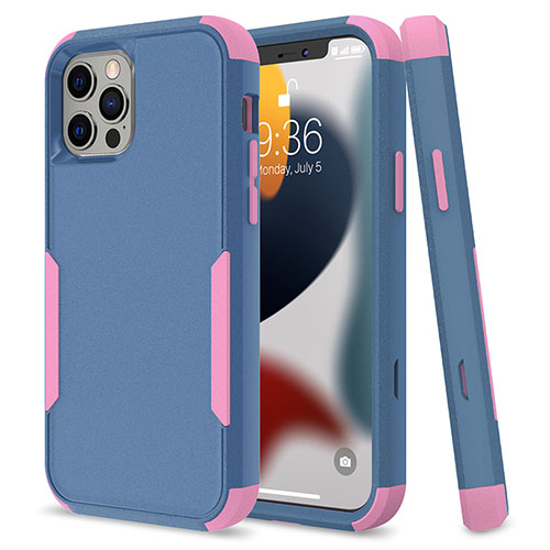 Silicone Matte Finish and Plastic Back Cover Case 360 Degrees for Apple iPhone 13 Pro Mixed