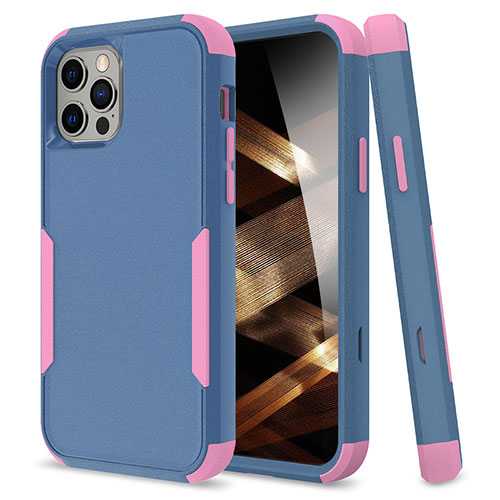 Silicone Matte Finish and Plastic Back Cover Case 360 Degrees for Apple iPhone 14 Pro Max Mixed