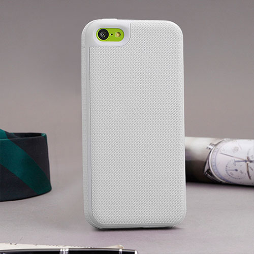 Silicone Small Dots Soft Case for Apple iPhone 5C White