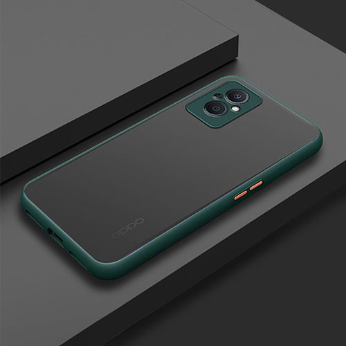 Silicone Transparent Frame Case Cover for OnePlus Nord N20 5G Midnight Green