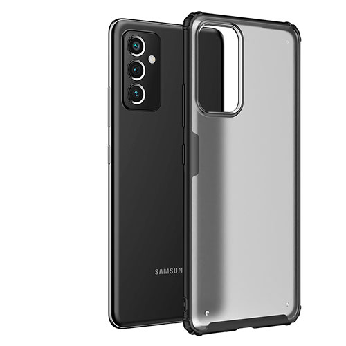 Silicone Transparent Frame Case Cover for Samsung Galaxy Quantum2 5G Black