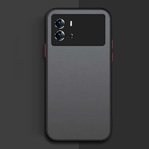 Silicone Transparent Frame Case Cover for Vivo iQOO 9 5G Black