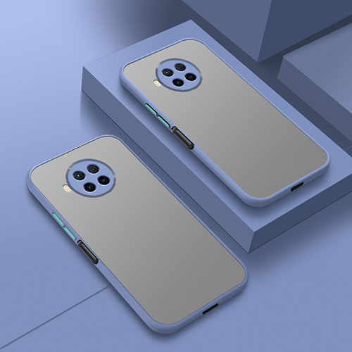 Silicone Transparent Frame Case Cover for Xiaomi Mi 10T Lite 5G Lavender Gray