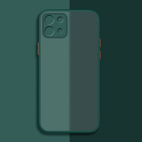 Silicone Transparent Frame Case Cover for Xiaomi Mi 11 5G Green