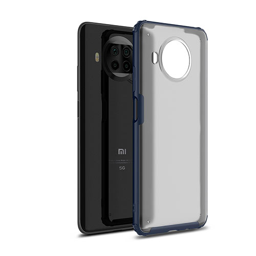 Silicone Transparent Frame Case Cover WL1 for Xiaomi Mi 10T Lite 5G Blue