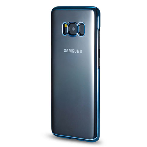 Silicone Transparent Frame Case for Samsung Galaxy S8 Blue